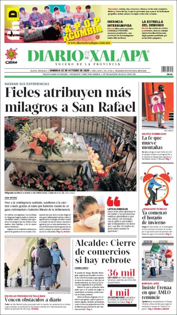Portada de Diario de Xalapa (México)