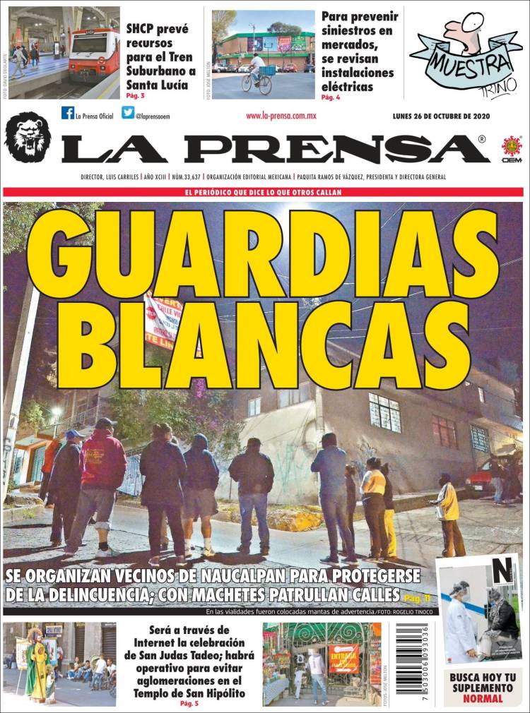 Portada de La Prensa (México)