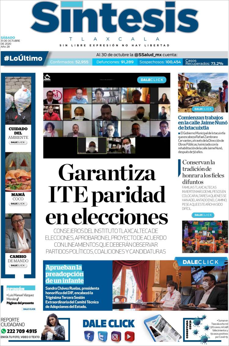 Portada de Síntesis de Tlaxcala (México)