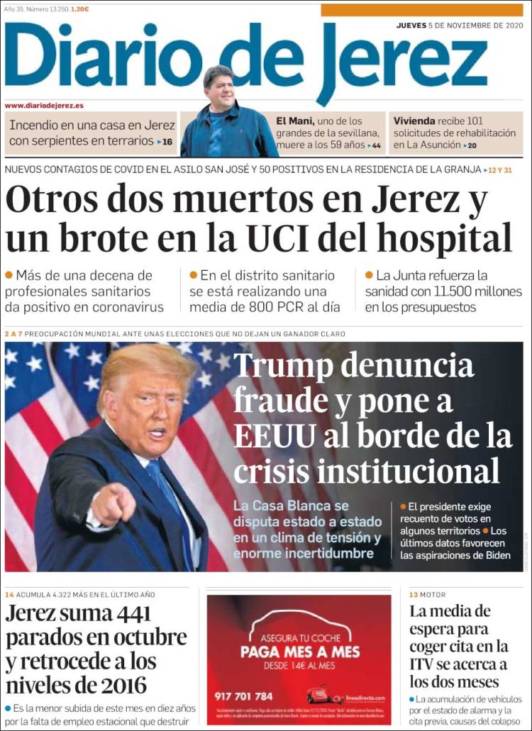 Portada de Diario de Jerez (España)