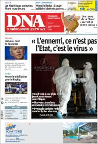 Portada de Les Dernières Nouvelles d'Alsace (Francia)