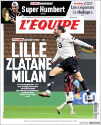 Portada de L'Equipe (Francia)