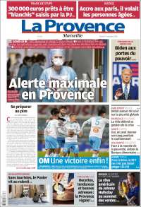 Portada de La Provence (Francia)