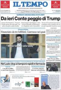 Portada de Il Tempo (Italia)