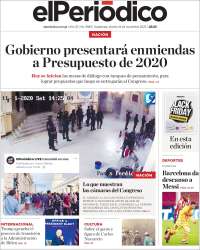 Portada de El Periódico de Guatemala (Guatemala)