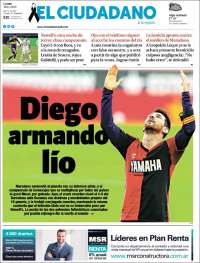 Portada de Diario El Ciudadano (Argentina)