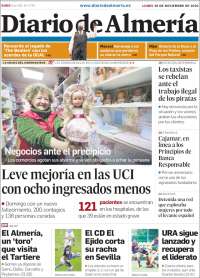 Portada de Diario de Almería (España)