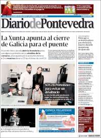 Portada de Diario de Pontevedra (España)