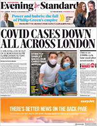 Portada de Evening Standard (Reino Unido)