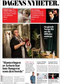 Portada de Dagens Nyheter (Suecia)