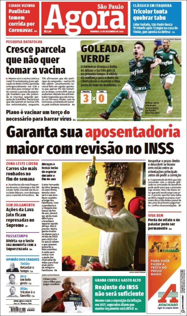 Portada de Jornal Agora (Brasil)