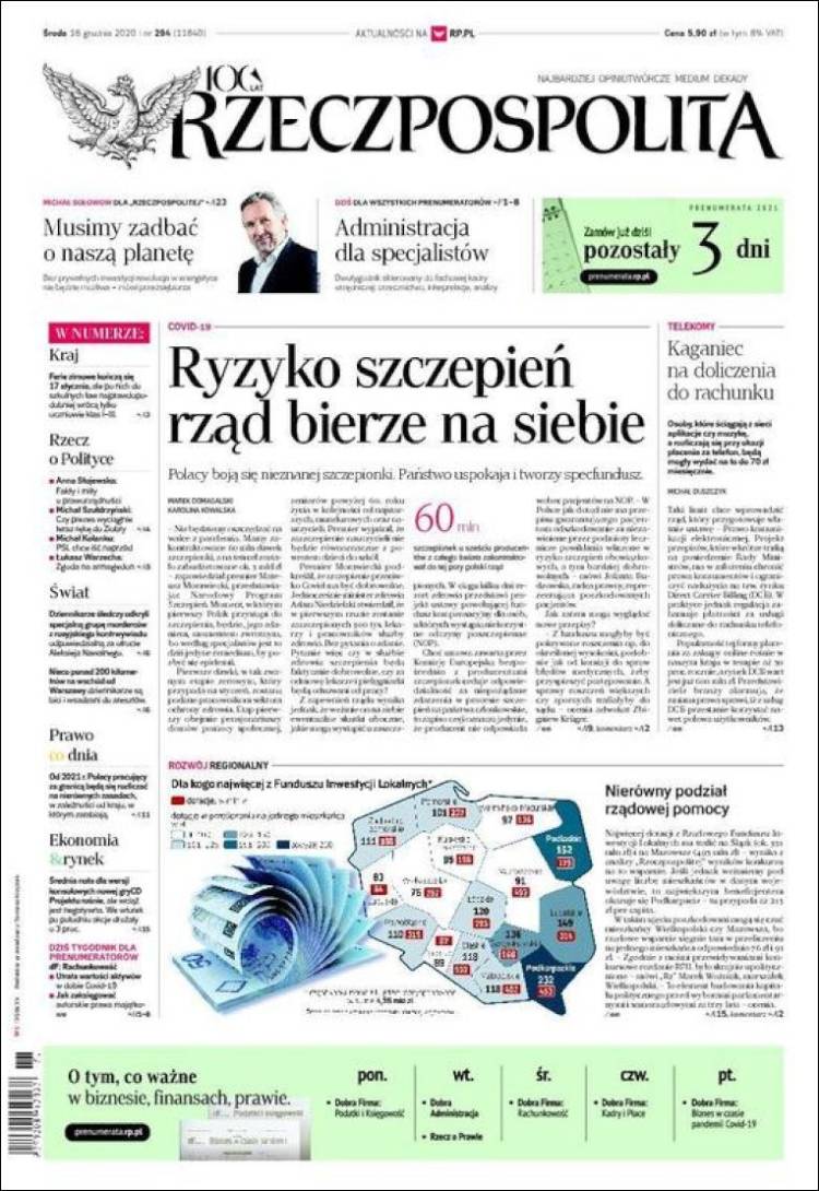 Portada de Rzeczpospolita (Polonia)