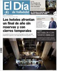 Portada de El Día de Valladolid (España)