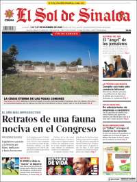 Portada de El Sol de Sinaloa (México)