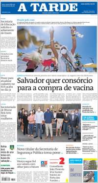 Portada de Diário A Tarde (Brasil)
