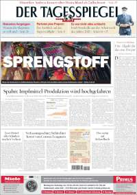 Portada de Der Tagesspiegel (Alemania)