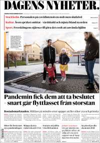 Portada de Dagens Nyheter (Suecia)