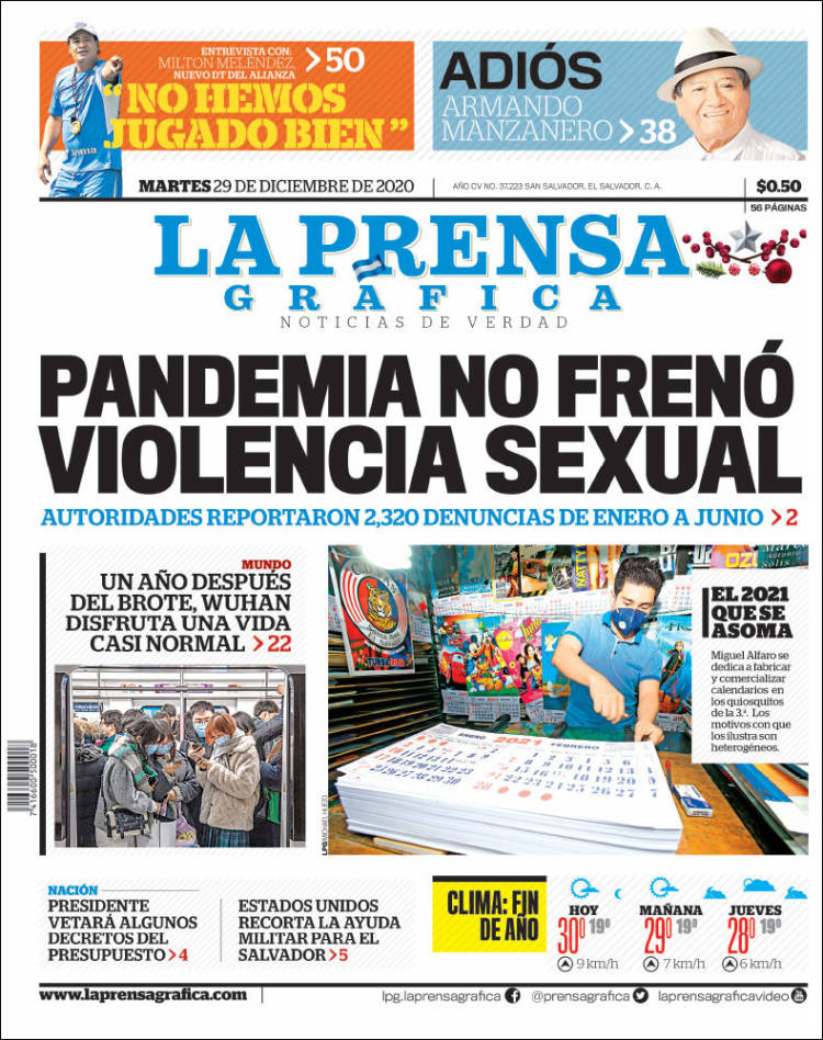 Portada de La Prensa Gráfica (El Salvador)