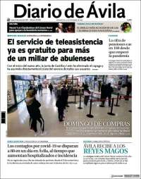 Portada de Diario de Ávila (España)
