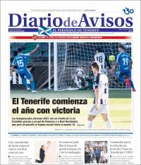 Portada de Diarios de Avisos (España)