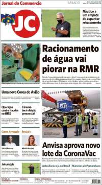 Portada de Jornal do Comércio (Brésil)