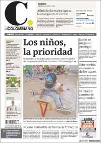 Portada de El Colombiano (Colombie)