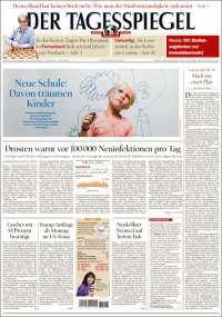 Portada de Der Tagesspiegel (Allemagne)