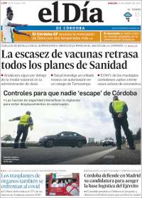 Portada de El Día de Córdoba (España)