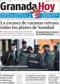 Portada de Granada Hoy (España)