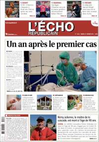 Portada de L'Echo Républicain (Francia)