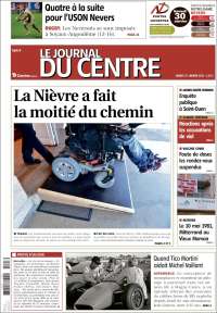 Portada de Le Journal du Centre (Francia)