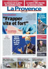 Portada de La Provence (Francia)