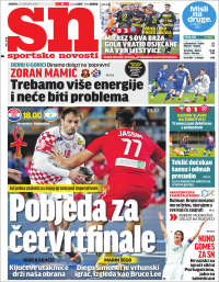 Portada de Sportske Novosti (Croatia)