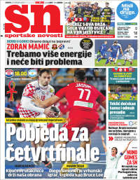 Portada de Sportske Novosti (Croacia)