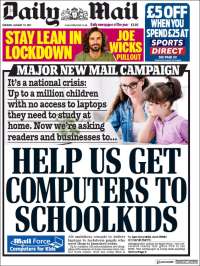 Portada de Daily Mail (Royaume-Uni)