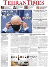 Portada de TehranTimes (Irán)