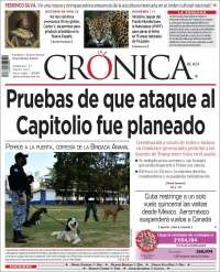 Portada de La Crónica de Hoy (Mexique)