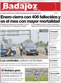 Portada de El Periódico de Extremadura (España)