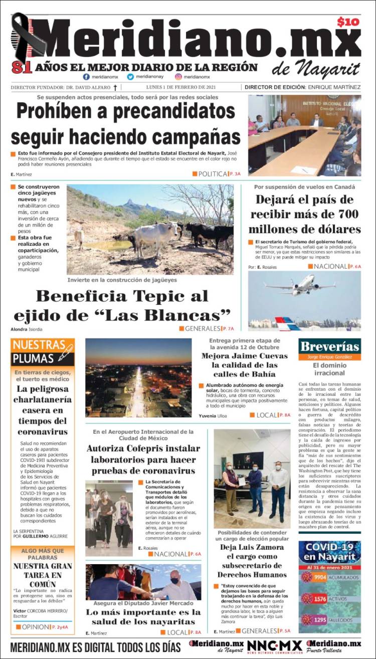 Portada de Meridiano (México)