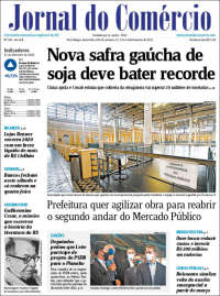 Portada de Jornal do Comércio (Brésil)