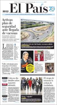 Portada de El País - Cali (Colombia)