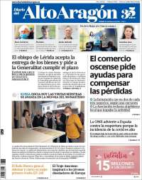 Portada de Diario del AltoAragón (España)