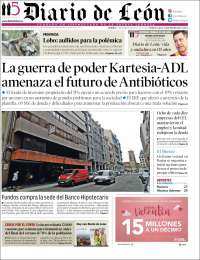 Portada de Diario de León (España)