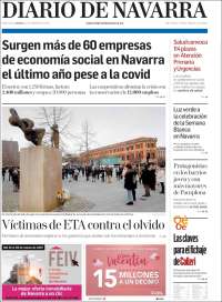 Portada de Diario de Navarra (España)