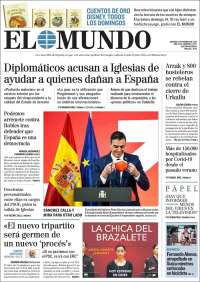 Portada de El Mundo (Espagne)