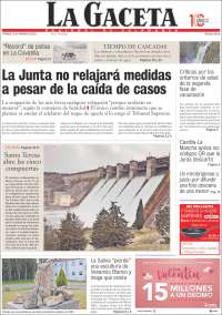 Portada de La Gaceta de Salamanca (España)