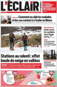 Portada de L'Eclair des Pyrénées (France)