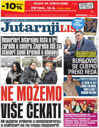 Portada de Jutarnji List (Croacia)