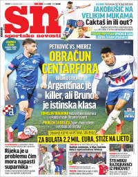 Portada de Sportske Novosti (Croatie)