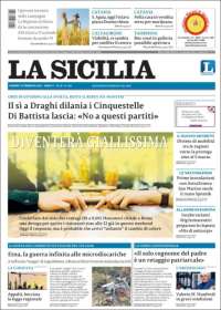 Portada de La Sicilia (Italia)